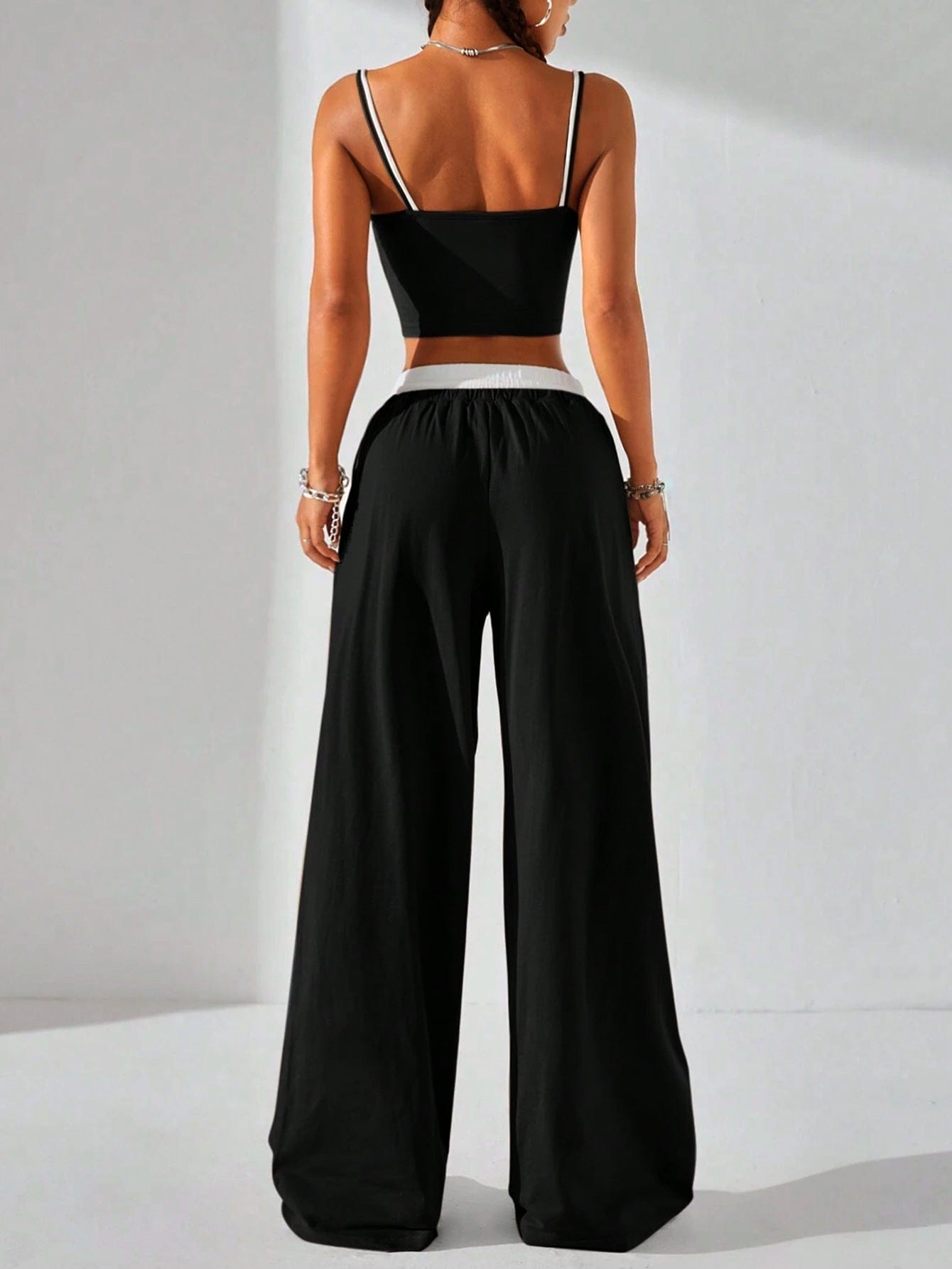 Sporty Minimalist Two-Piece Set