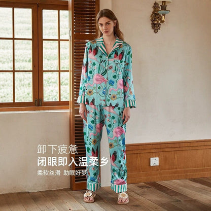 Women's INS-Style Ice-Silk Pajama Set