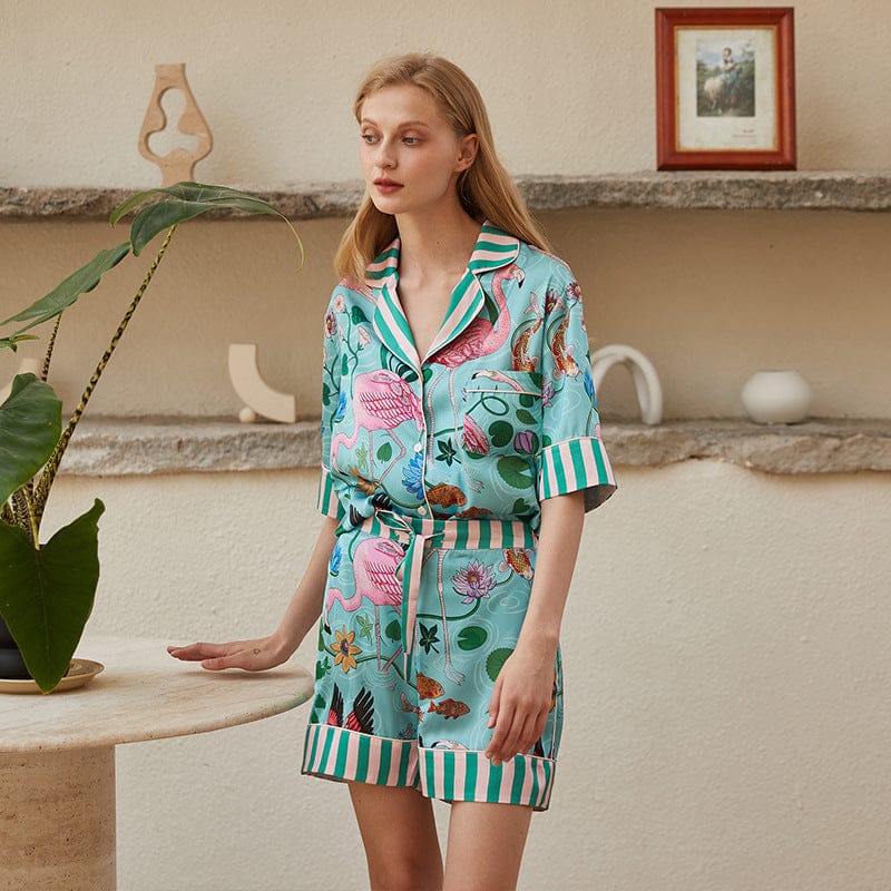 Women's INS-Style Ice-Silk Pajama Set
