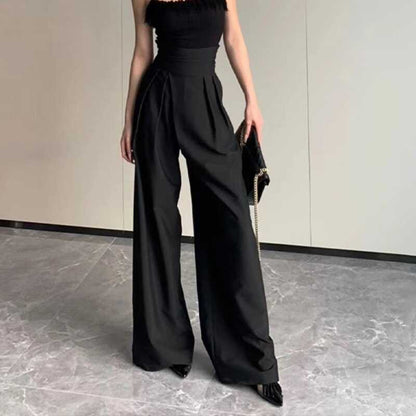 Women's High-Waisted Wide-Leg Pants