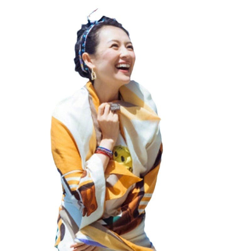 Versatile Romantic Travel Scarf with Sun Protection – Summer Beach Silk Scarf
