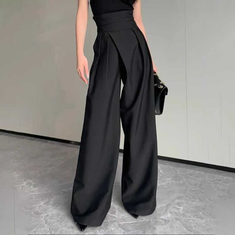 Women's High-Waisted Wide-Leg Pants