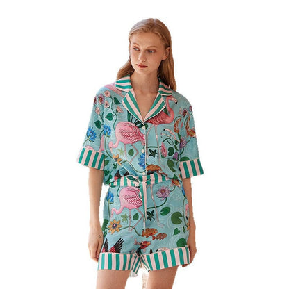 Women's INS-Style Ice-Silk Pajama Set