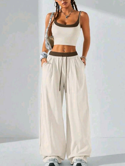 Sporty Minimalist Two-Piece Set