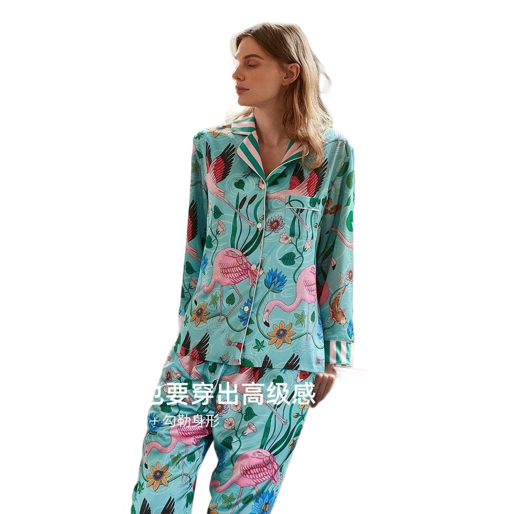Women's INS-Style Ice-Silk Pajama Set