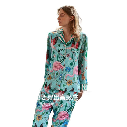 Women's INS-Style Ice-Silk Pajama Set