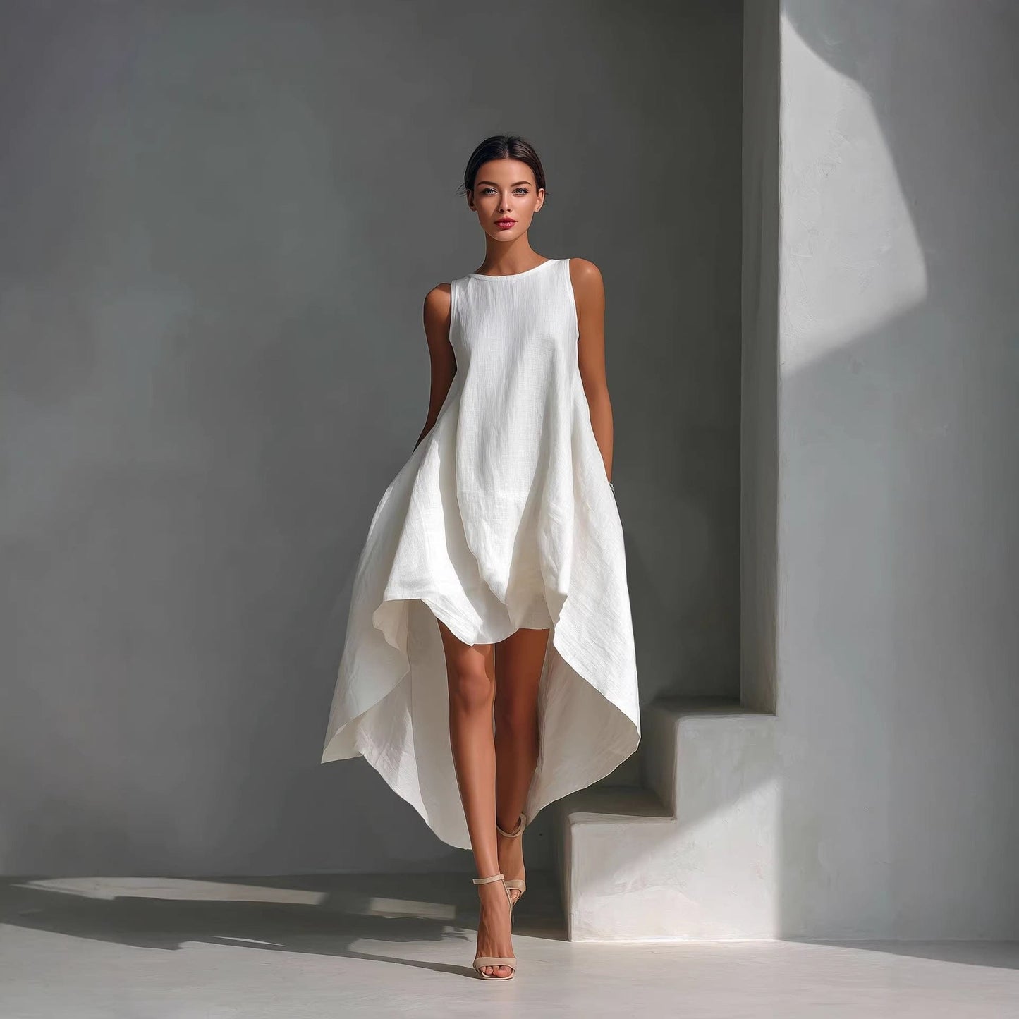 Women's Bohemian Vintage Ruffle Occasion Dress