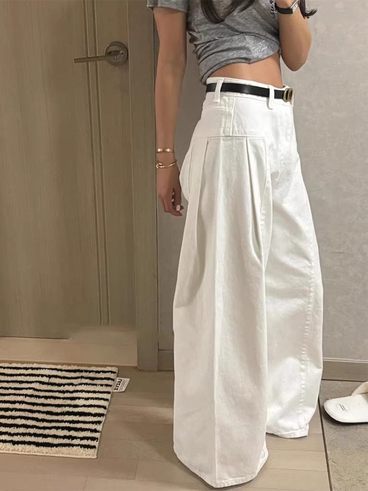 Women's High-Waisted Wide-Leg Pants