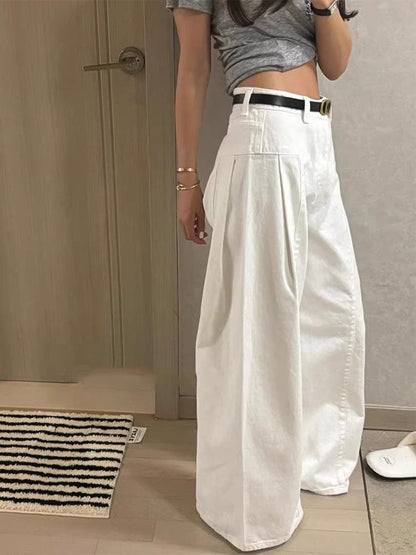 Women's High-Waisted Wide-Leg Pants