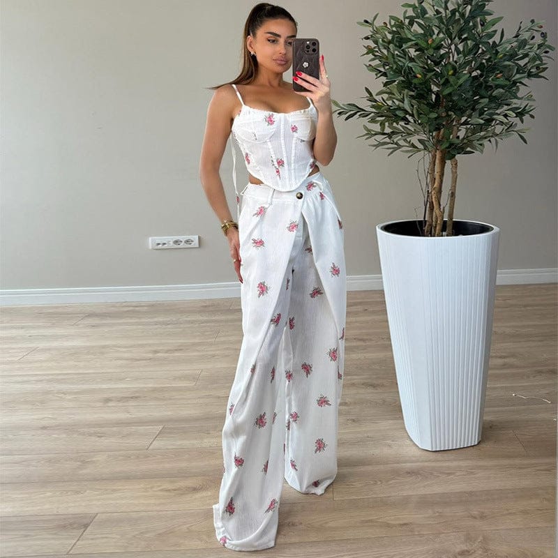 Women's New-Season Relaxed-Fit Pants Two-Piece Set