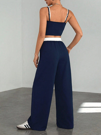 Sporty Minimalist Two-Piece Set