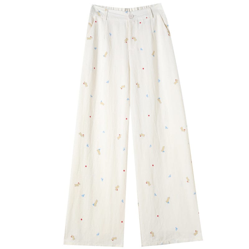 High-Waisted Wide-Leg Pants