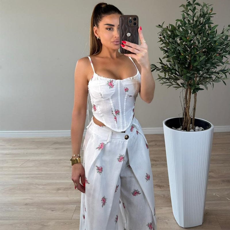 Women's New-Season Relaxed-Fit Pants Two-Piece Set