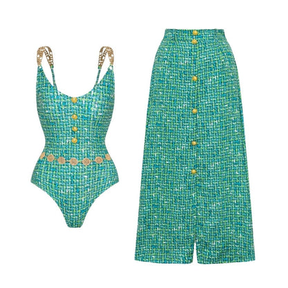 Retro-Chic Monochrome Pool and Beach Set