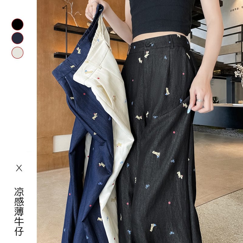 High-Waisted Wide-Leg Pants