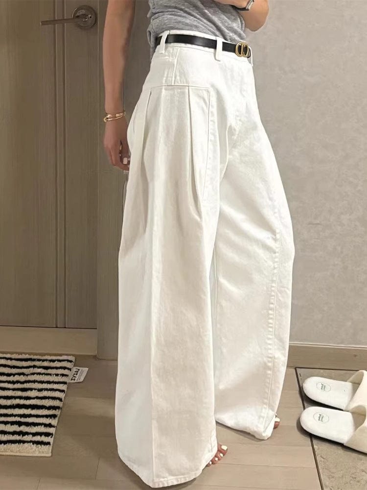 Women's High-Waisted Wide-Leg Pants
