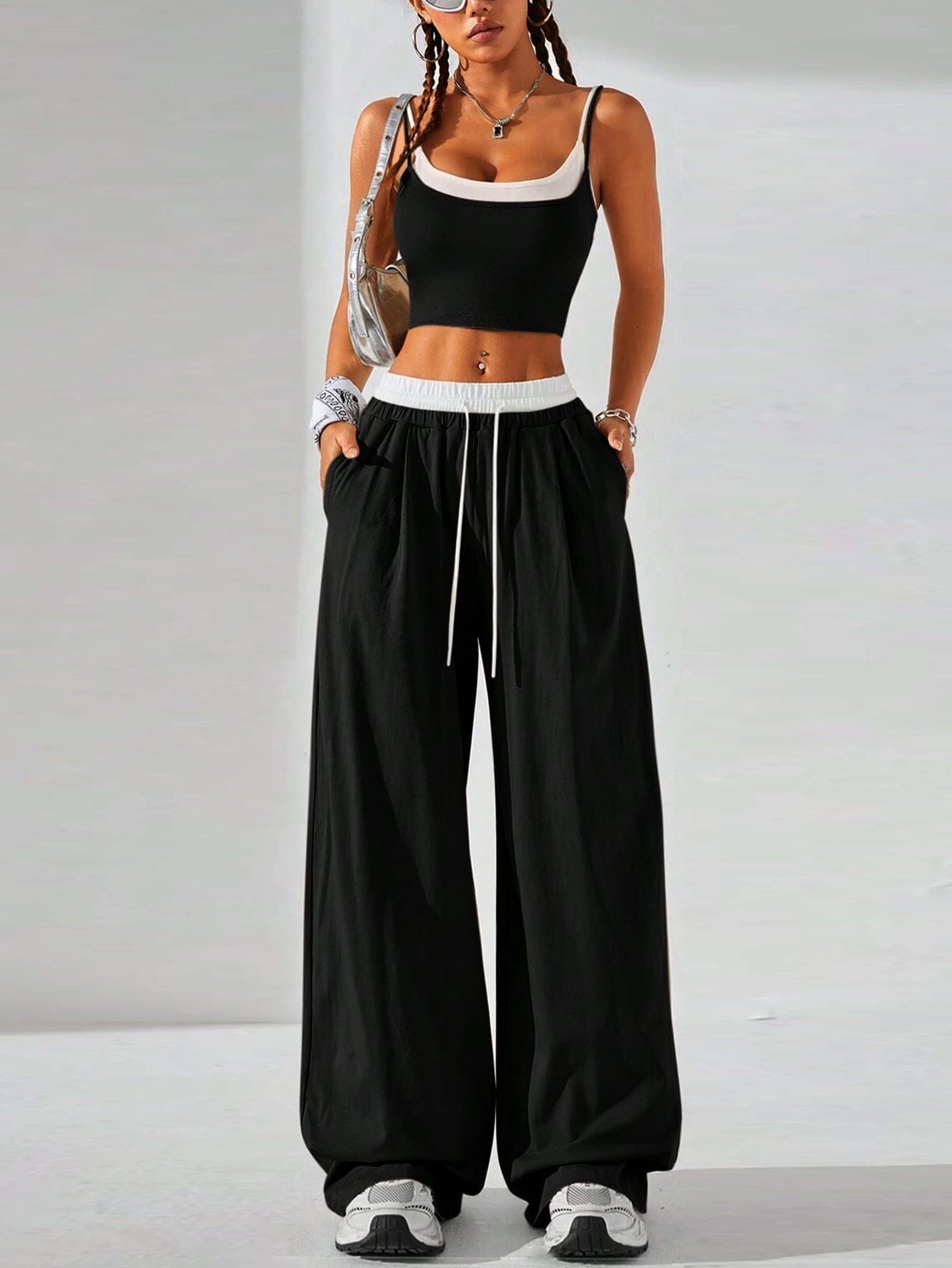 Sporty Minimalist Two-Piece Set