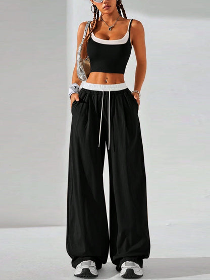 Sporty Minimalist Two-Piece Set