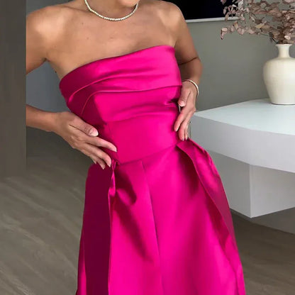 Women's Satin Cut-Out Occasion Dress