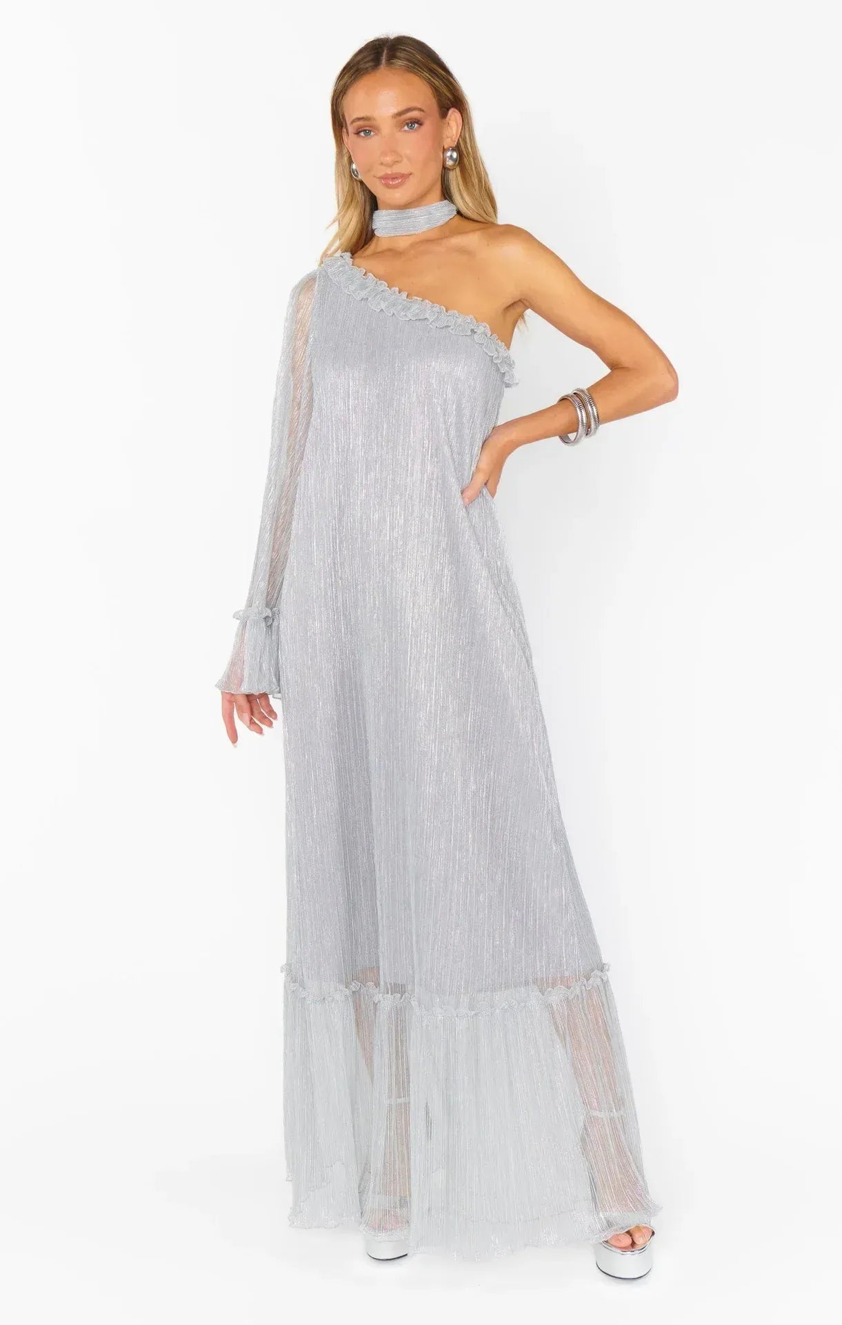 Women's Vacation One-Shoulder Maxi Dress