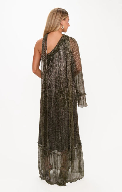 Women's Vacation One-Shoulder Maxi Dress