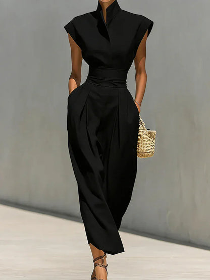 Women's Sleeveless Relaxed-Fit Maxi Occasion Dress