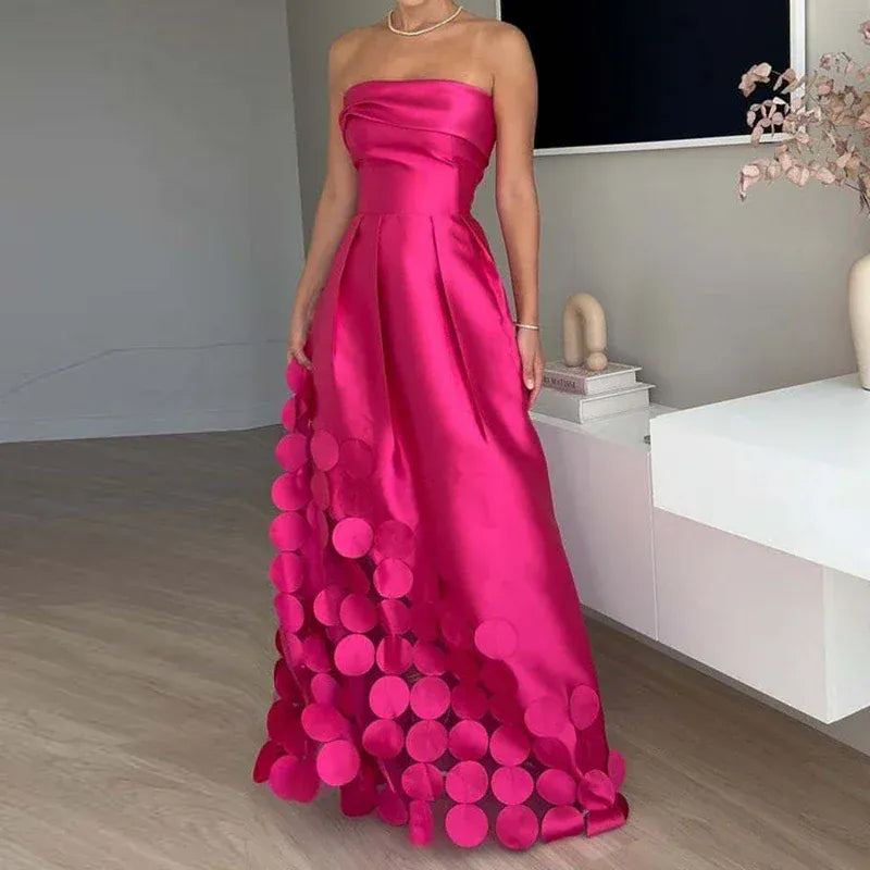 Women's Satin Cut-Out Occasion Dress