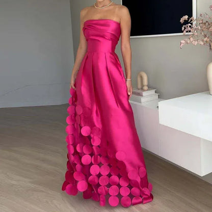 Women's Satin Cut-Out Occasion Dress