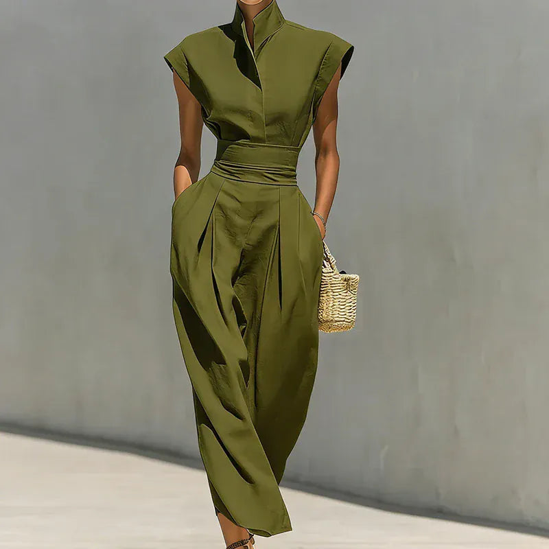 Women's Sleeveless Relaxed-Fit Maxi Occasion Dress