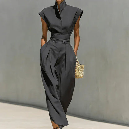 Women's Sleeveless Relaxed-Fit Maxi Occasion Dress
