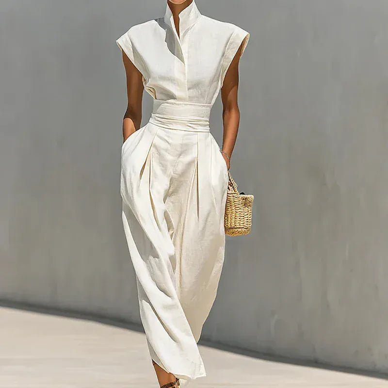 Women's Sleeveless Relaxed-Fit Maxi Occasion Dress