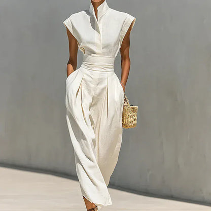 Women's Sleeveless Relaxed-Fit Maxi Occasion Dress