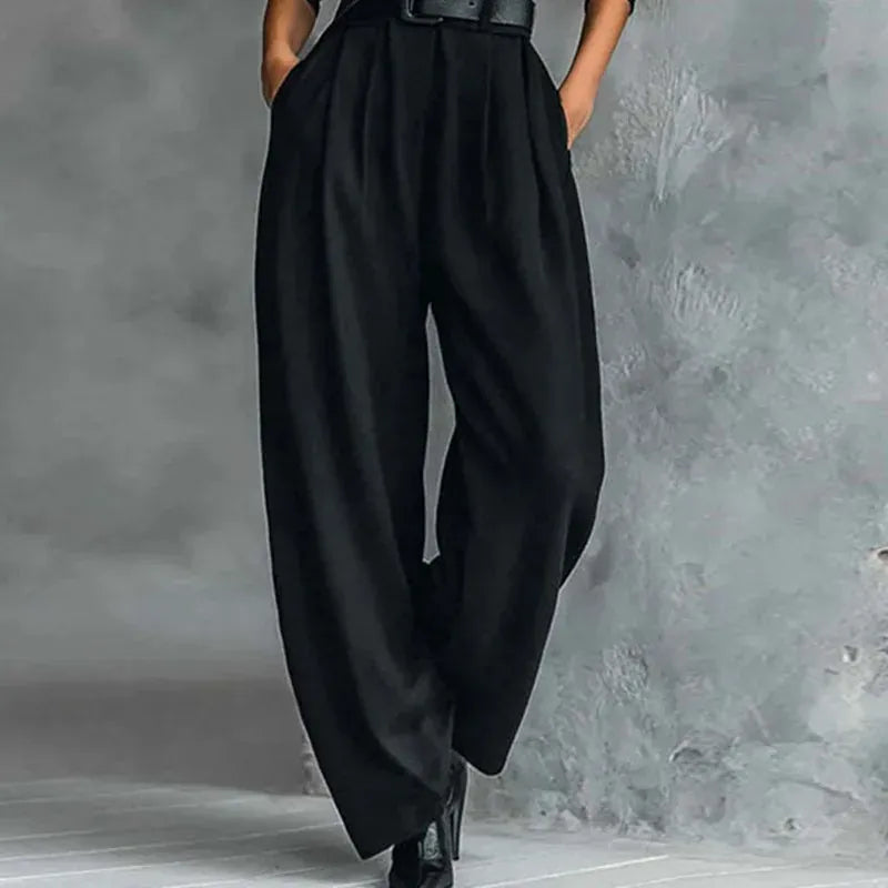Women's Long-Sleeve High-Waisted Pants Set