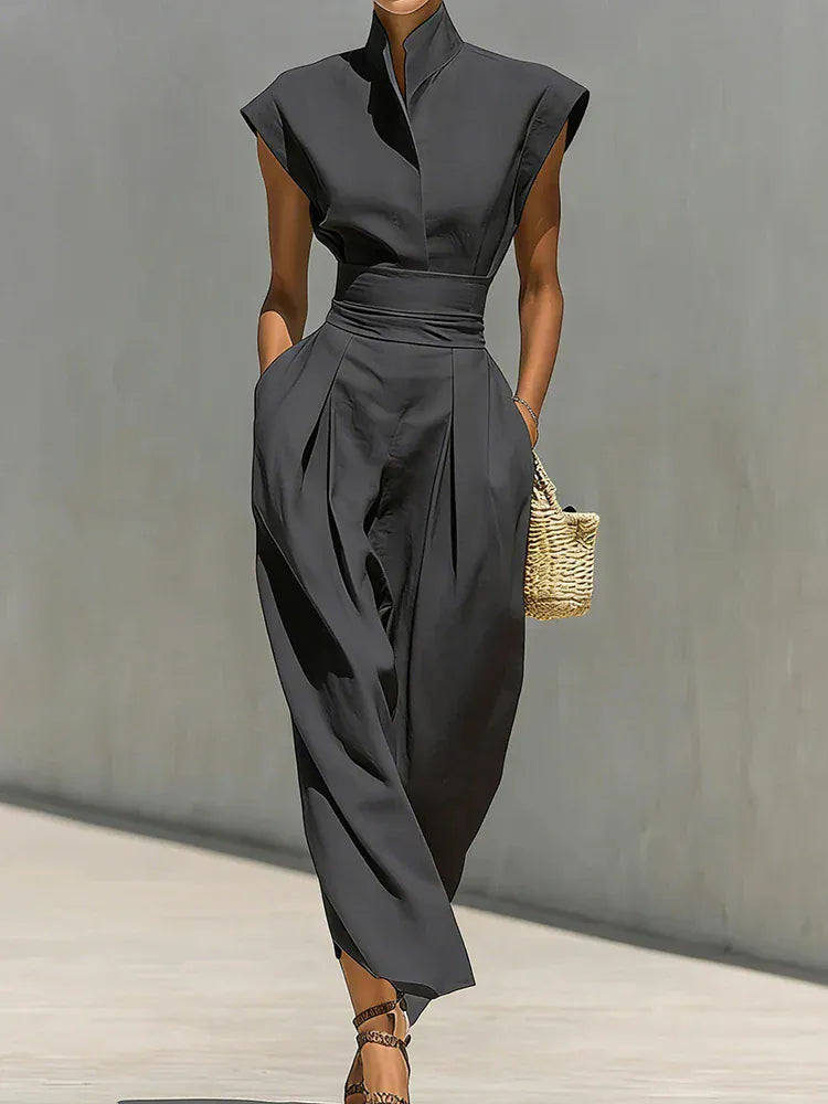 Women's Sleeveless Relaxed-Fit Maxi Occasion Dress