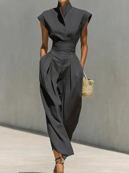 Women's Sleeveless Relaxed-Fit Maxi Occasion Dress
