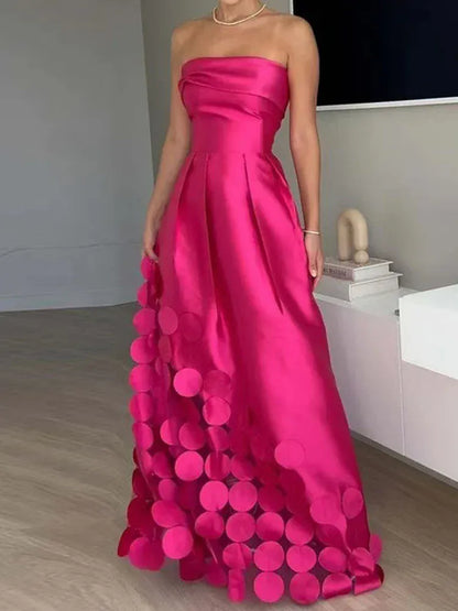 Women's Satin Cut-Out Occasion Dress