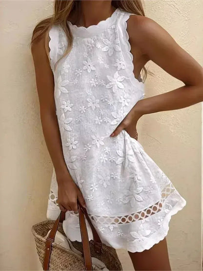 Women's Sleeveless Lace Occasion Dress