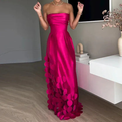 Women's Satin Cut-Out Occasion Dress