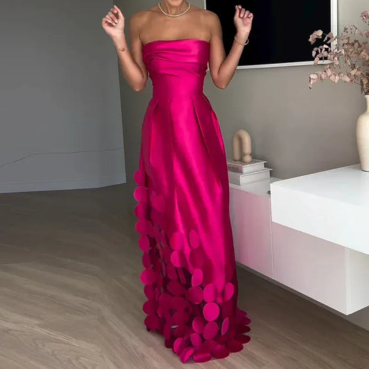 Women's Satin Cut-Out Occasion Dress