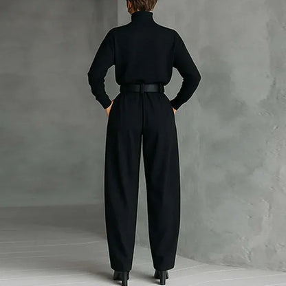 Women's Long-Sleeve High-Waisted Pants Set
