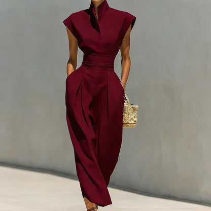 Women's Sleeveless Relaxed-Fit Maxi Occasion Dress