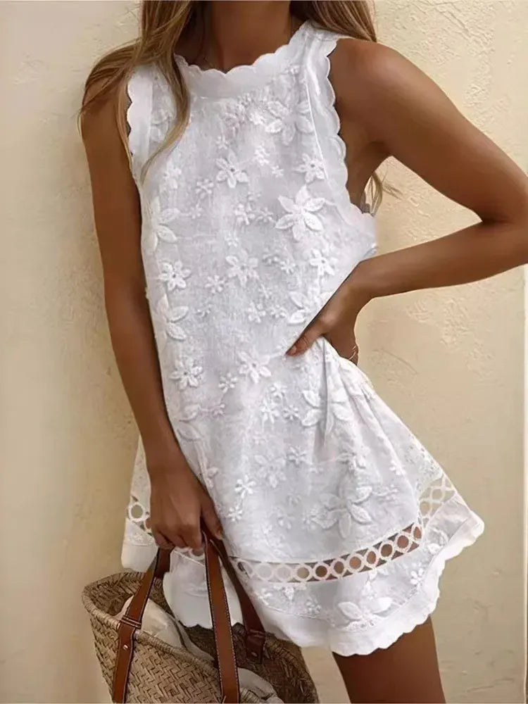 Women's Sleeveless Lace Occasion Dress