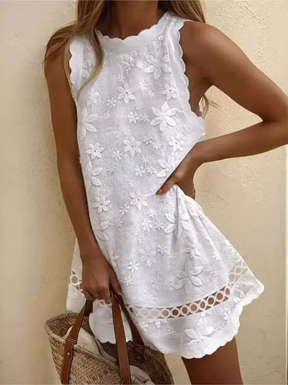 Women's Sleeveless Lace Occasion Dress
