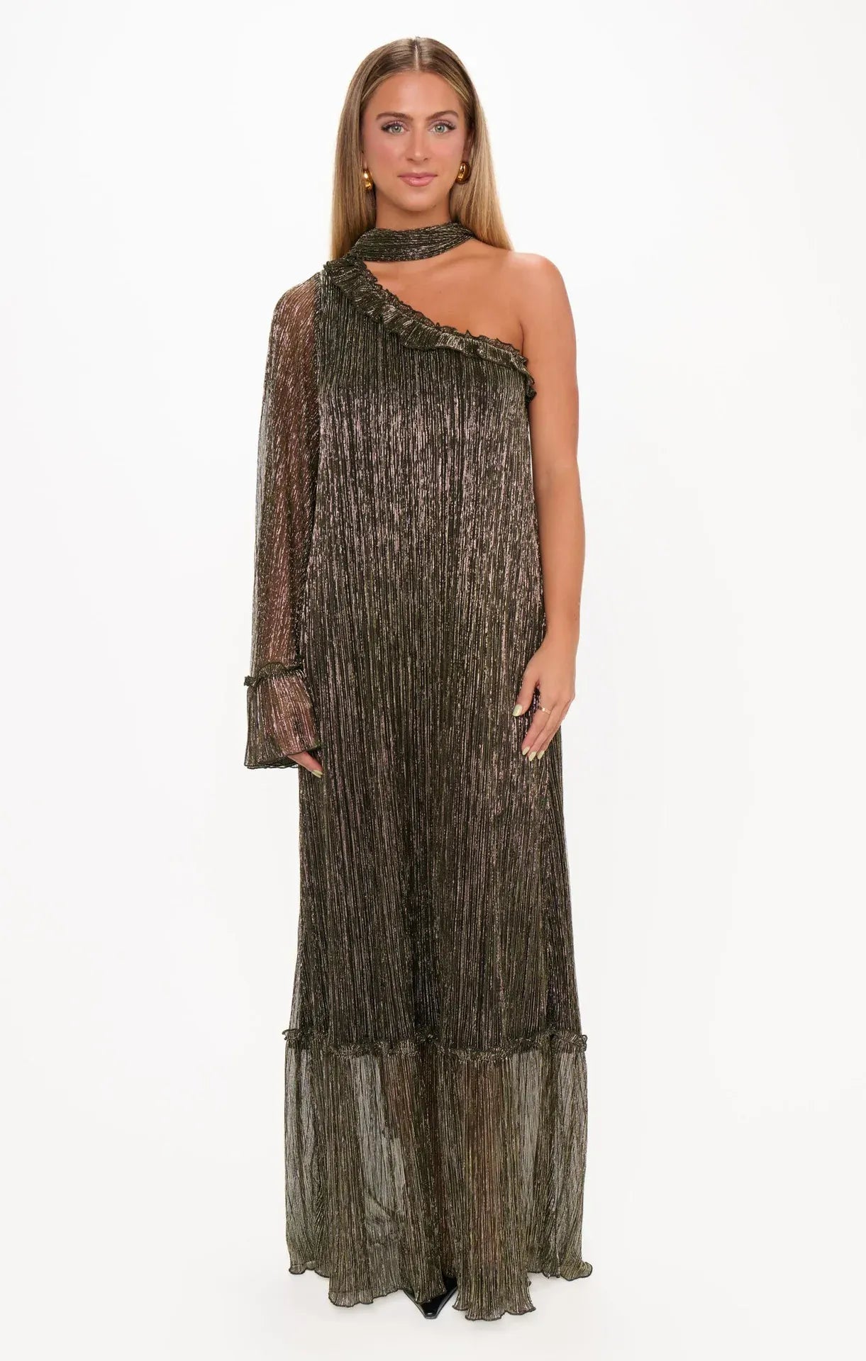 Women's Vacation One-Shoulder Maxi Dress